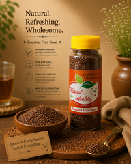 Roasted Flax Seed – Premium Roasted Alsi Seeds | Natural Superfood Snack | High Fiber & Omega-3 Rich