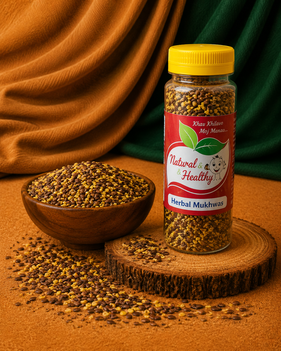 Herbal Mukhwas – Premium Natural Mouth Freshener | Traditional Herbal Seed Mix | Refreshing After Meal Digestive Blend