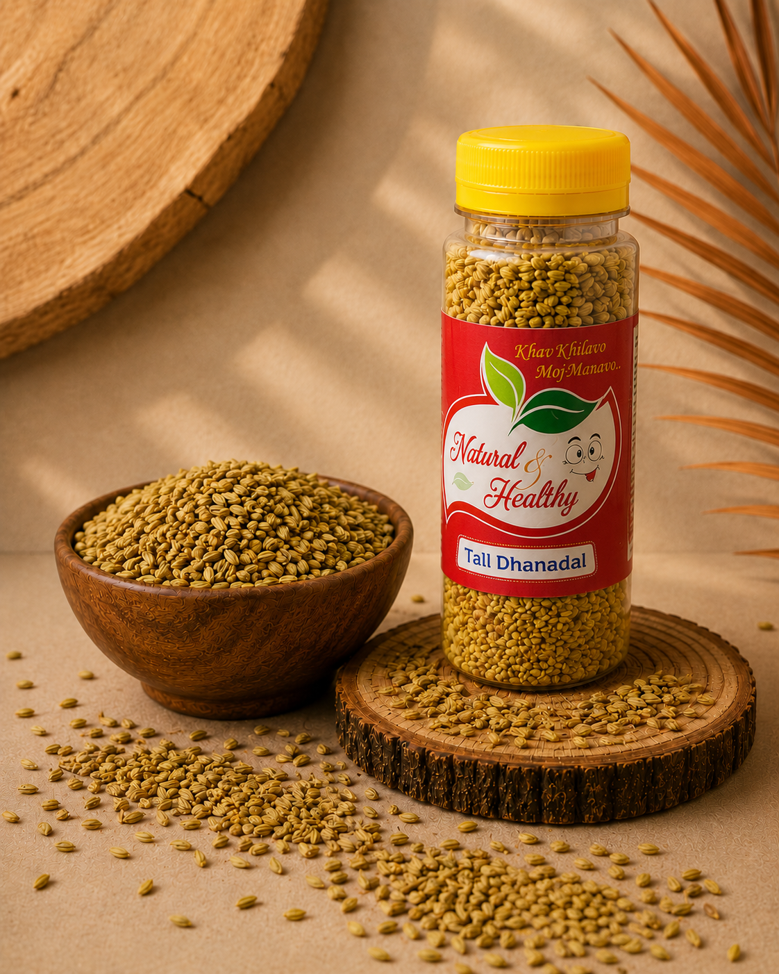 Tall Dhanadal Mukhwas | Premium Roasted Dhanadal | Traditional After Meal Mouth Freshener | Natural & Healthy