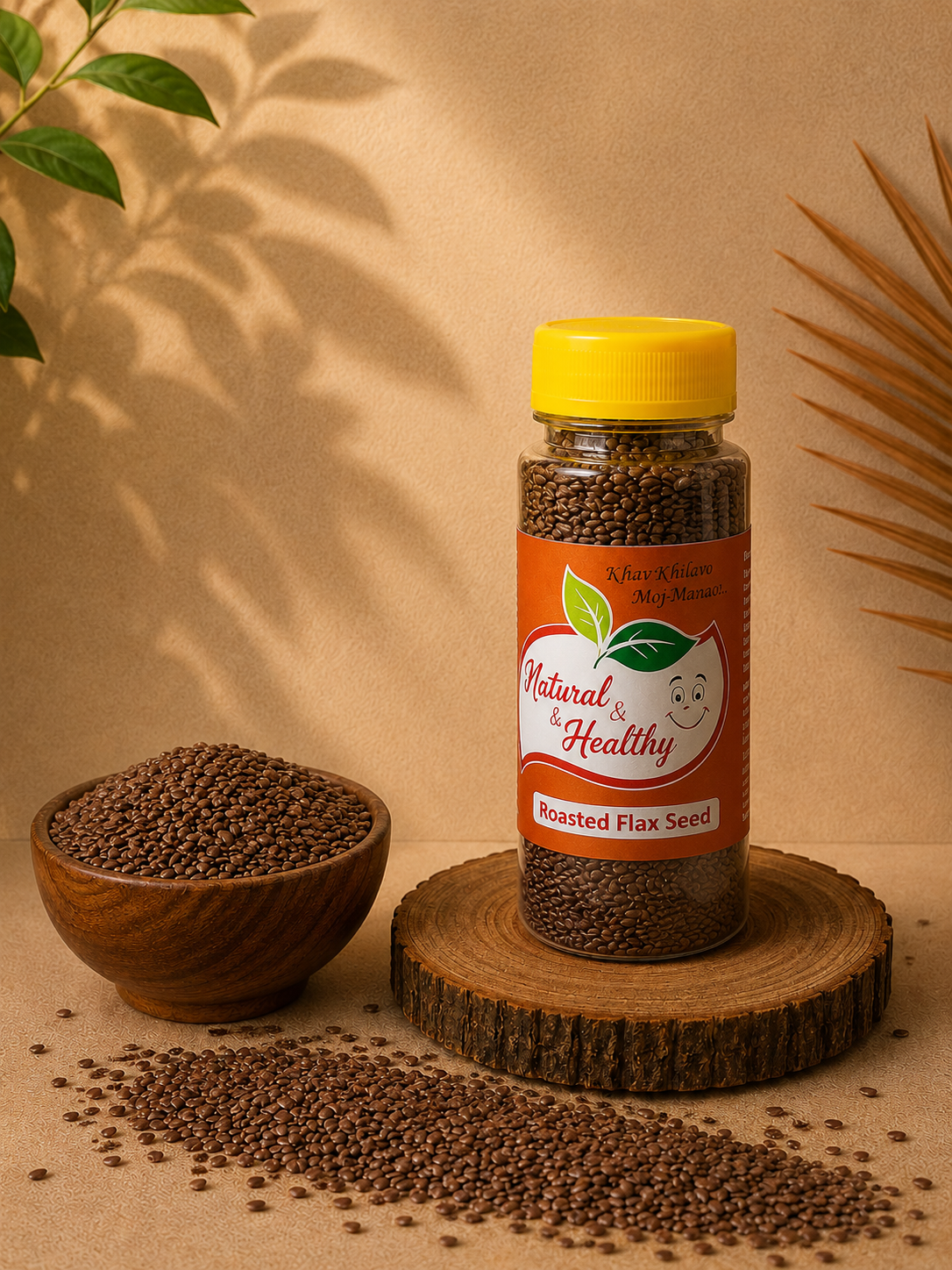 Roasted Flax Seed – Premium Roasted Alsi Seeds | Natural Superfood Snack | High Fiber & Omega-3 Rich