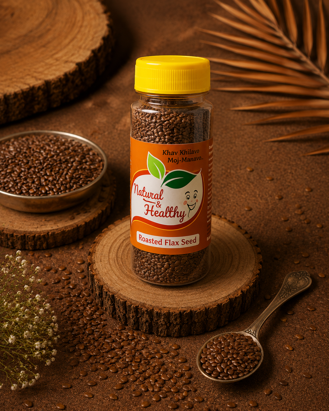 Roasted Flax Seed – Premium Roasted Alsi Seeds | Natural Superfood Snack | High Fiber & Omega-3 Rich