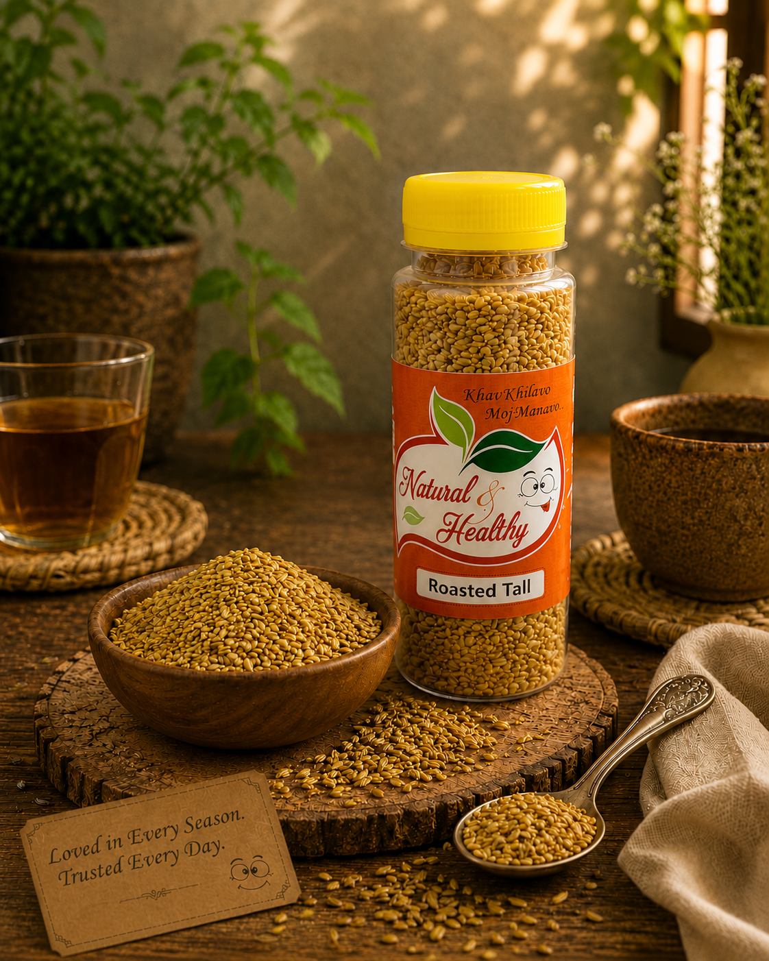Roasted Tal (Sesame Seeds) – Premium Roasted Sesame Seeds | Natural Mouth Freshener | Healthy After-Meal Snack