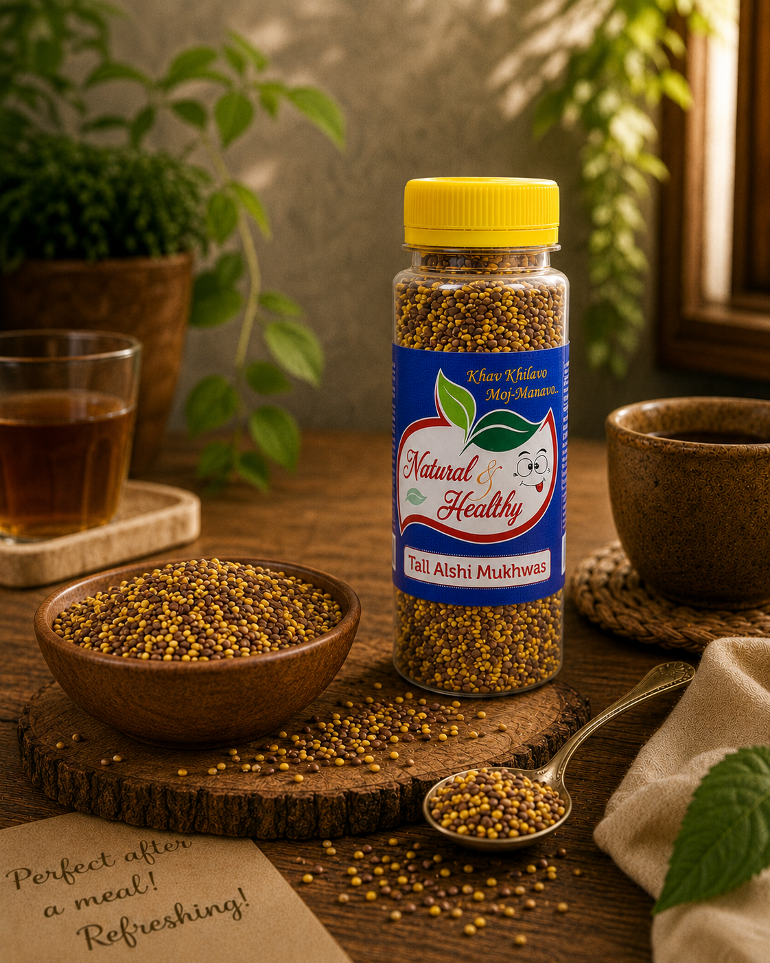 Tall Alshi Mukhwas | Premium Flax Seed Mukhwas | Healthy After-Meal Mouth Freshener | Natural & Healthy